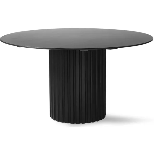 HKLIVING eetkamertafel Pillar (⌀140 cm) Zwart