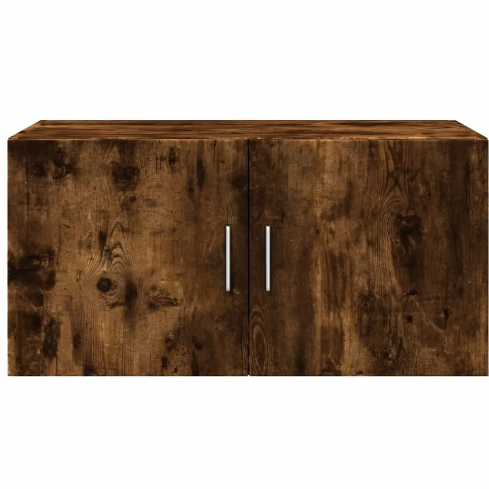 vidaXL Wandkast 80x42,5x40 cm bewerkt hout gerookt eikenkleurig, foto 4