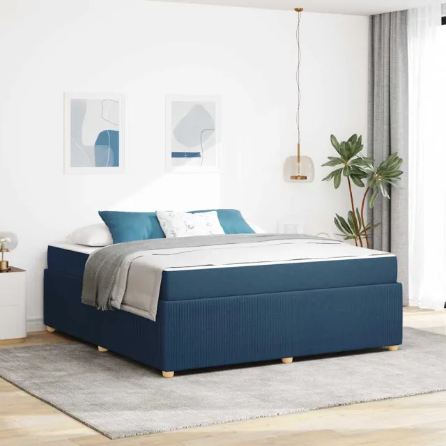 vidaXL Bedframe Blauw 180 x 200 cm Stof