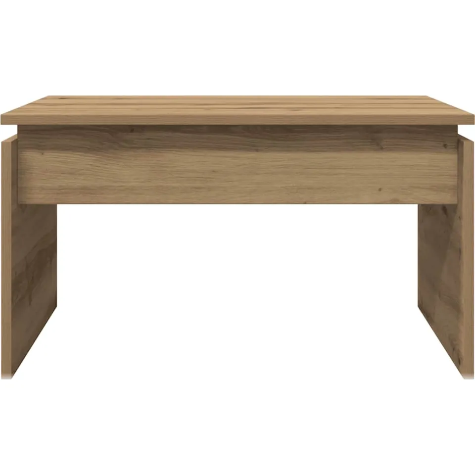 vidaXL Salontafel 68x50x38 cm bewerkt hout artisanaal eikenkleur Bruin