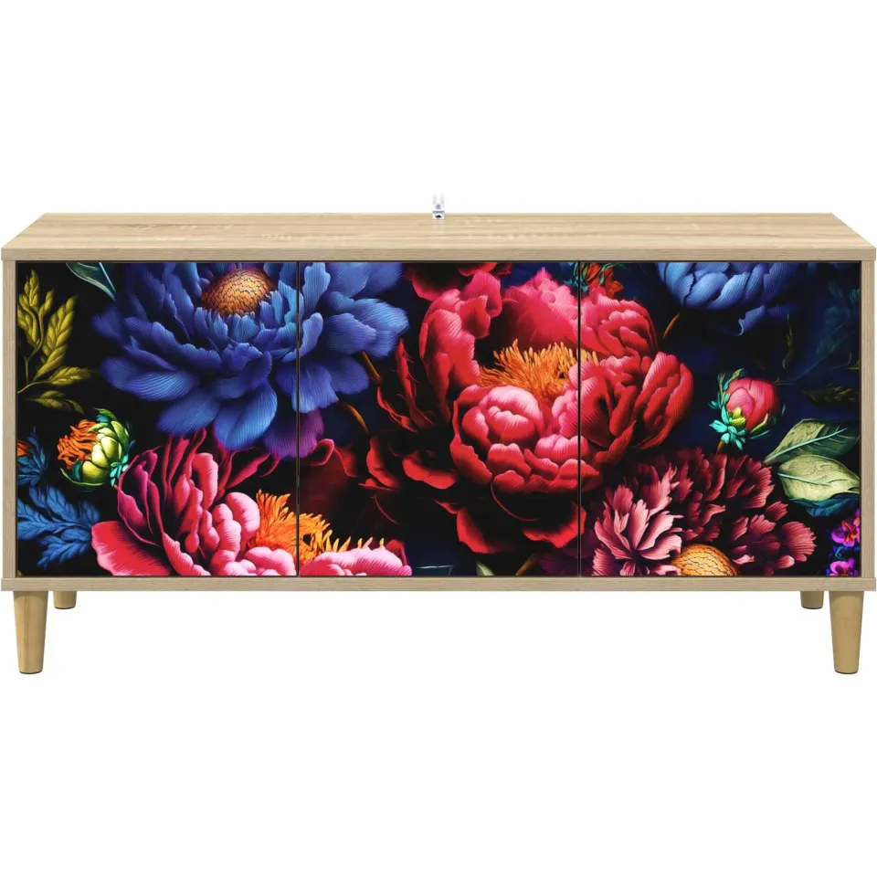 vidaXL Tv-meubel KIEL 102 x 33 x 50 cm Sonoma Bewerkt hout bruin, foto 4