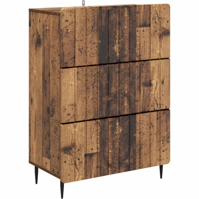 vidaXL Ladekast - 66 - x - 34,5 - x - 92 - cm - Bewerkt - hout - Oud - hout Oud hout