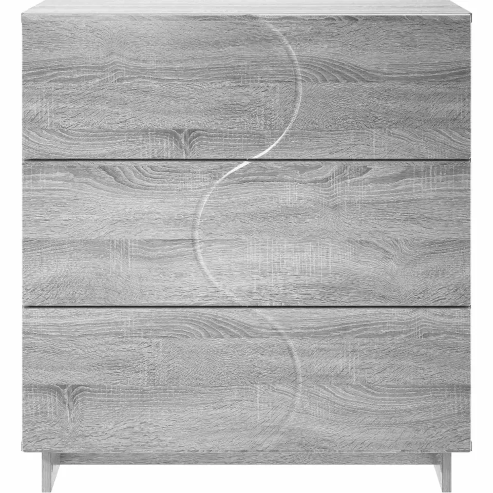 vidaXL Dressoir Grijs Sonoma 70 x 38 x 75 cm Bewerkt hout