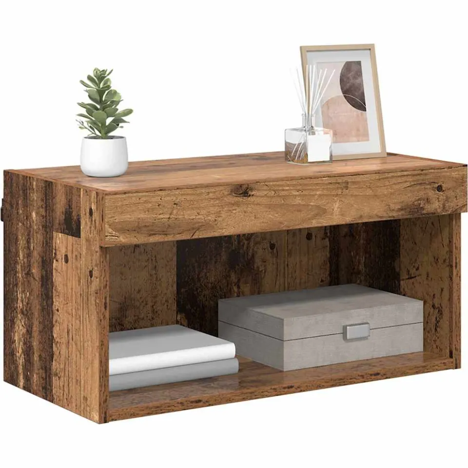 vidaXL Tv-meubelset 60 x 30 x 30 cm Oud Hout Bewerkt hout Bruin