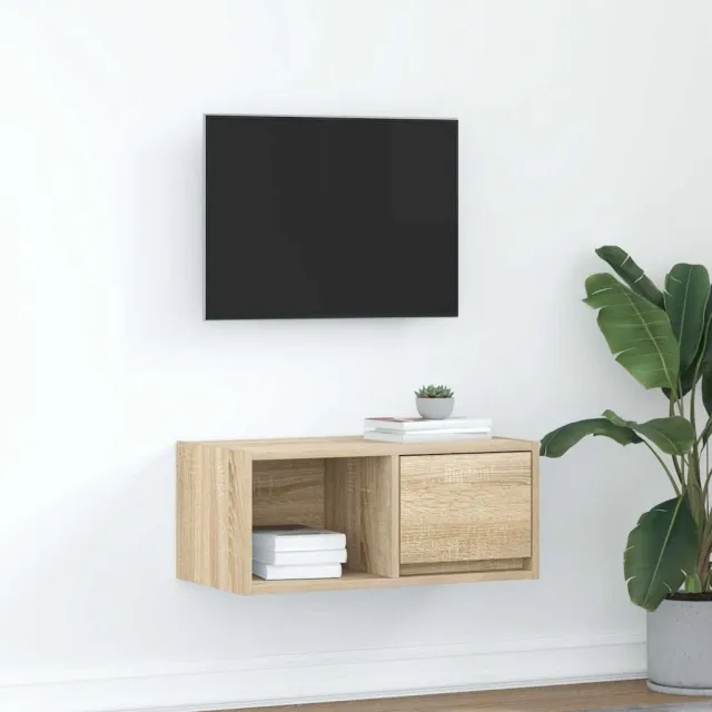 vidaXL TV-meubel 60x31x25,5 cm bewerkt hout sonoma eikenkleurig, foto 2