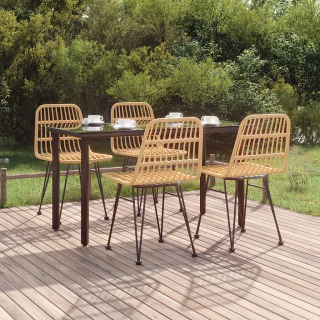 vidaXL 5-delige Tuinset poly rattan bruin, foto 2