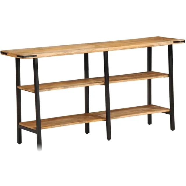 vidaXL Wandtafel - 140x35x70 - cm - massief - mangohout Bruin