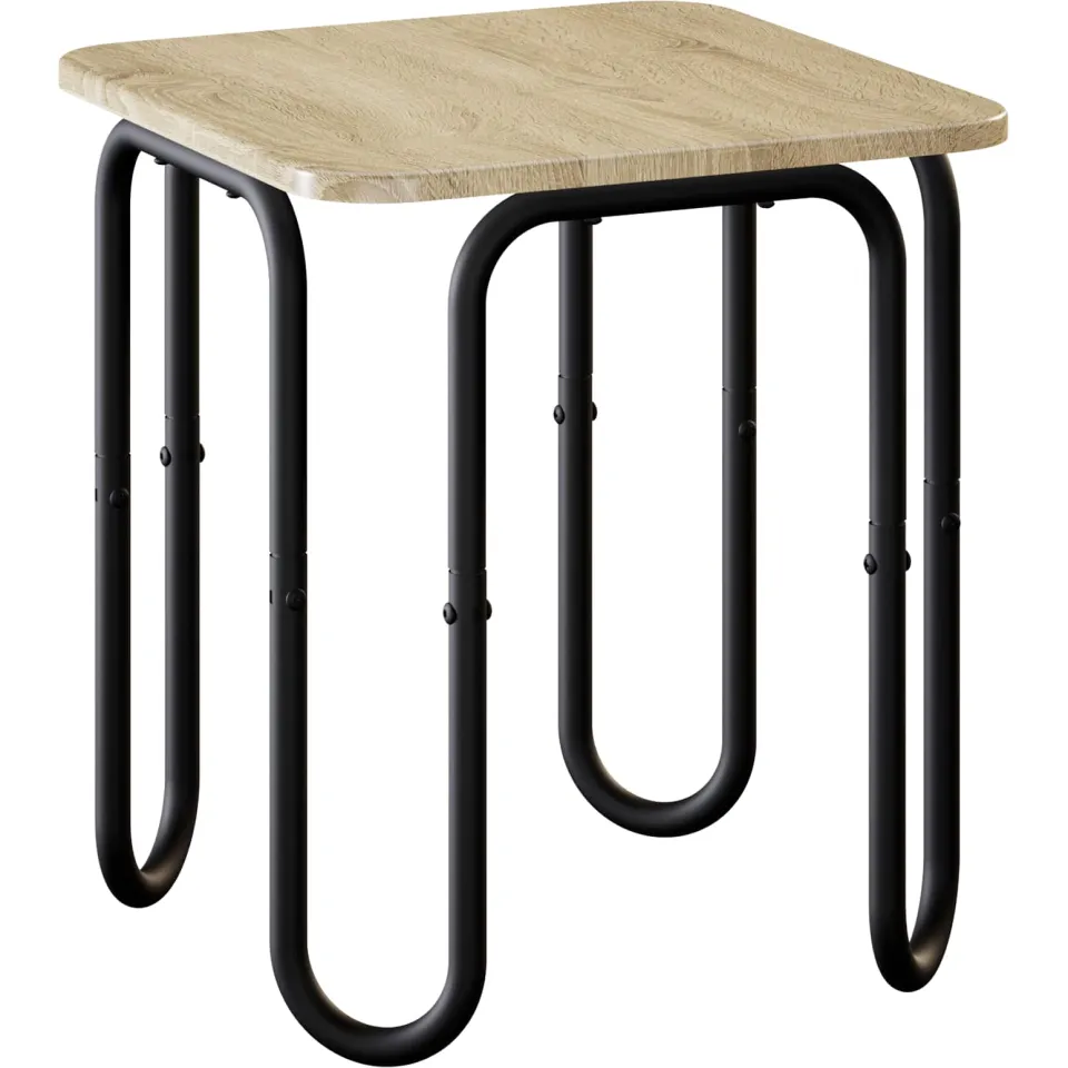 vidaXL Salontafel Sonoma Eiken 40 x 40 x 45 cm Bewerkt hout, foto 3