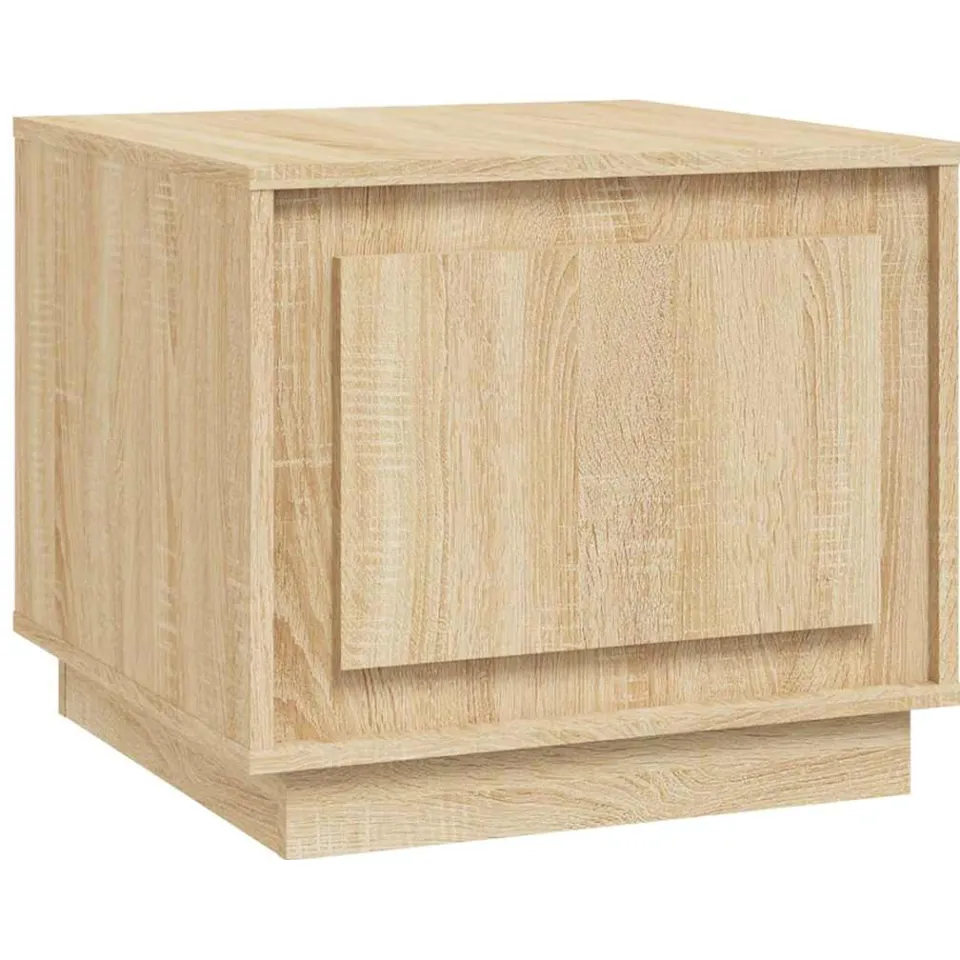 vidaXL Salontafel 51x50x44 cm bewerkt hout sonoma eikenkleurig Bruin