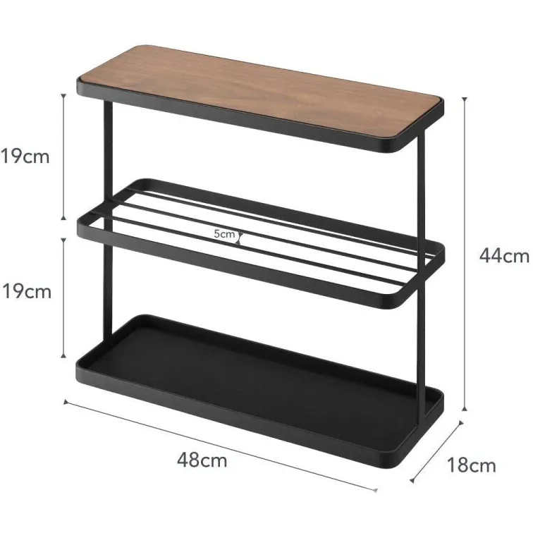 Yamazaki Bijzettafel - Tower- Zwart