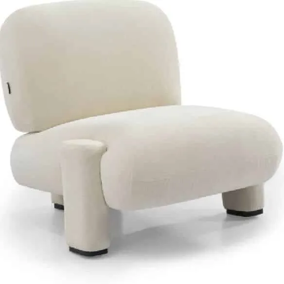 NordXL Fauteuil Louise chenille off white