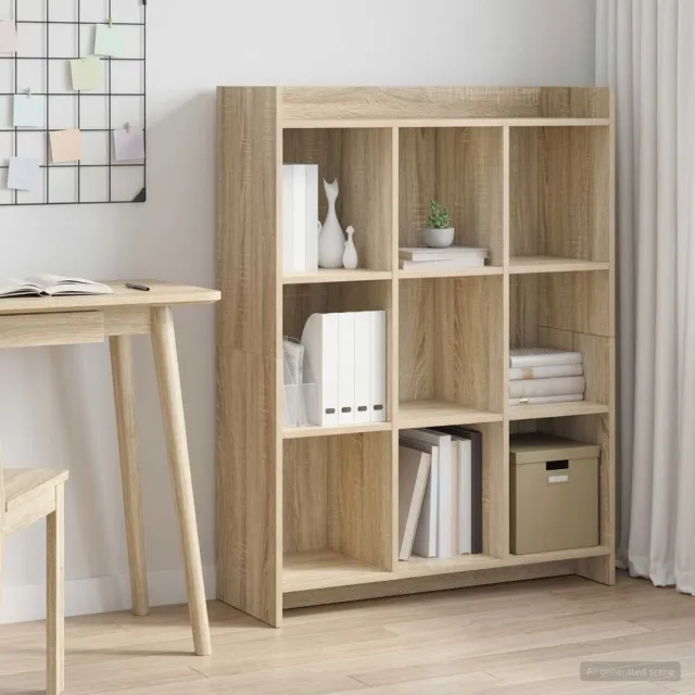 vidaXL Boekenkast Sonoma Eiken 87,5 x 30 x 111 cm Bewerkt hout Bruin