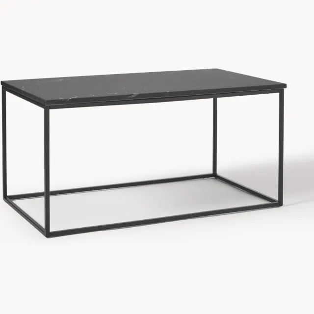 Westwing Collection Marmeren salontafel Alys Zwart