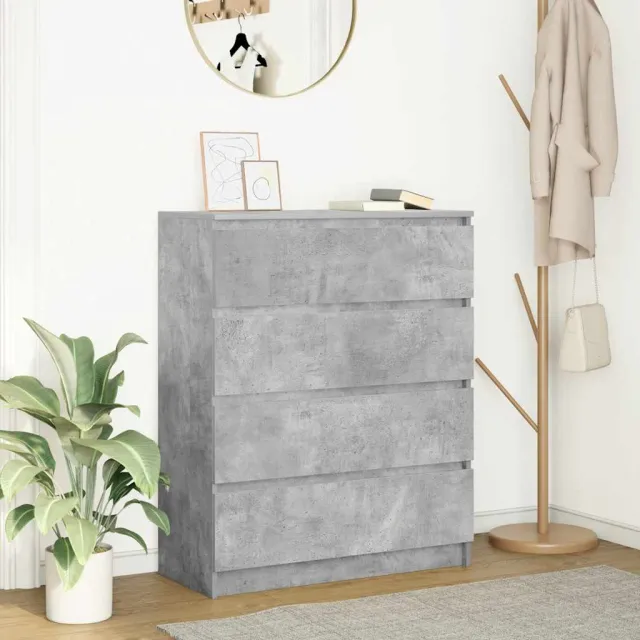 vidaXL Dressoir 80x35x99 cm spaanplaat betongrijs