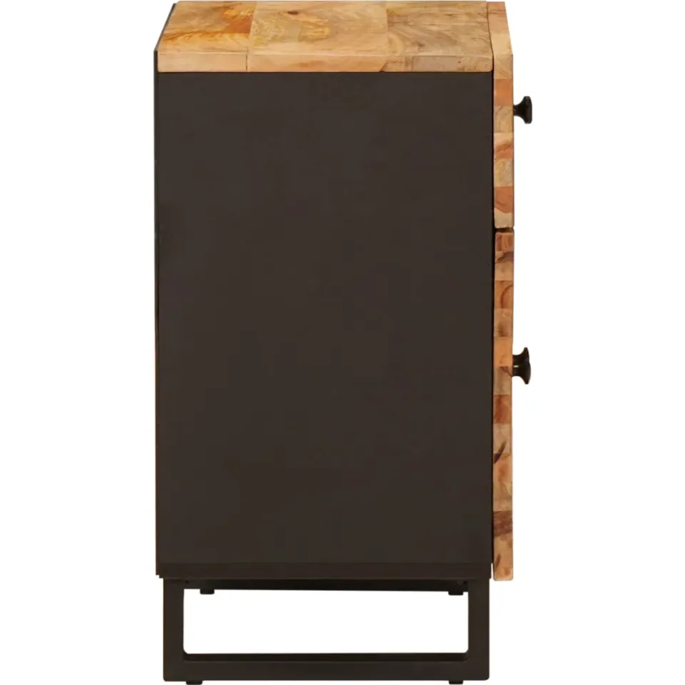 vidaXL Bed kast Bruin 50 x 33 x 60 cm Massief Mango Hout, foto 4