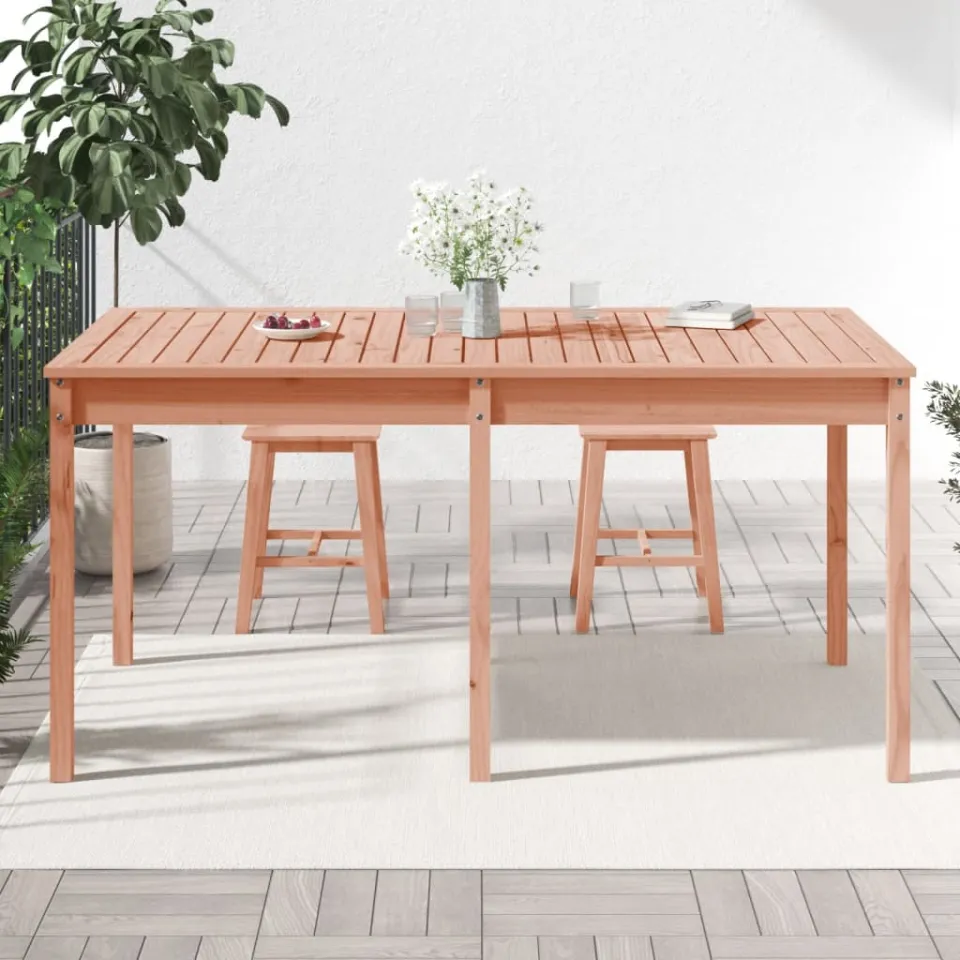 vidaXL Tuintafel 159,5x82,5x76 cm massief douglashout bruin, foto 3