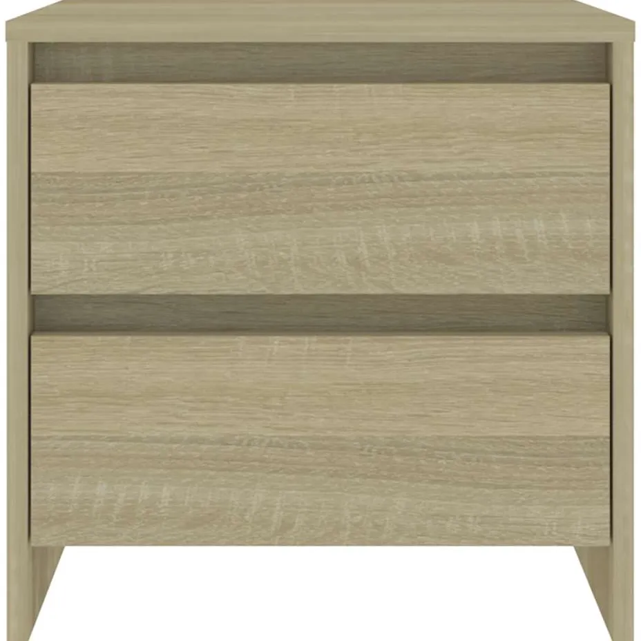 vidaXL Nachtkastje 45x34,5x44,5 cm bewerkt hout sonoma eikenkleurig, foto 4