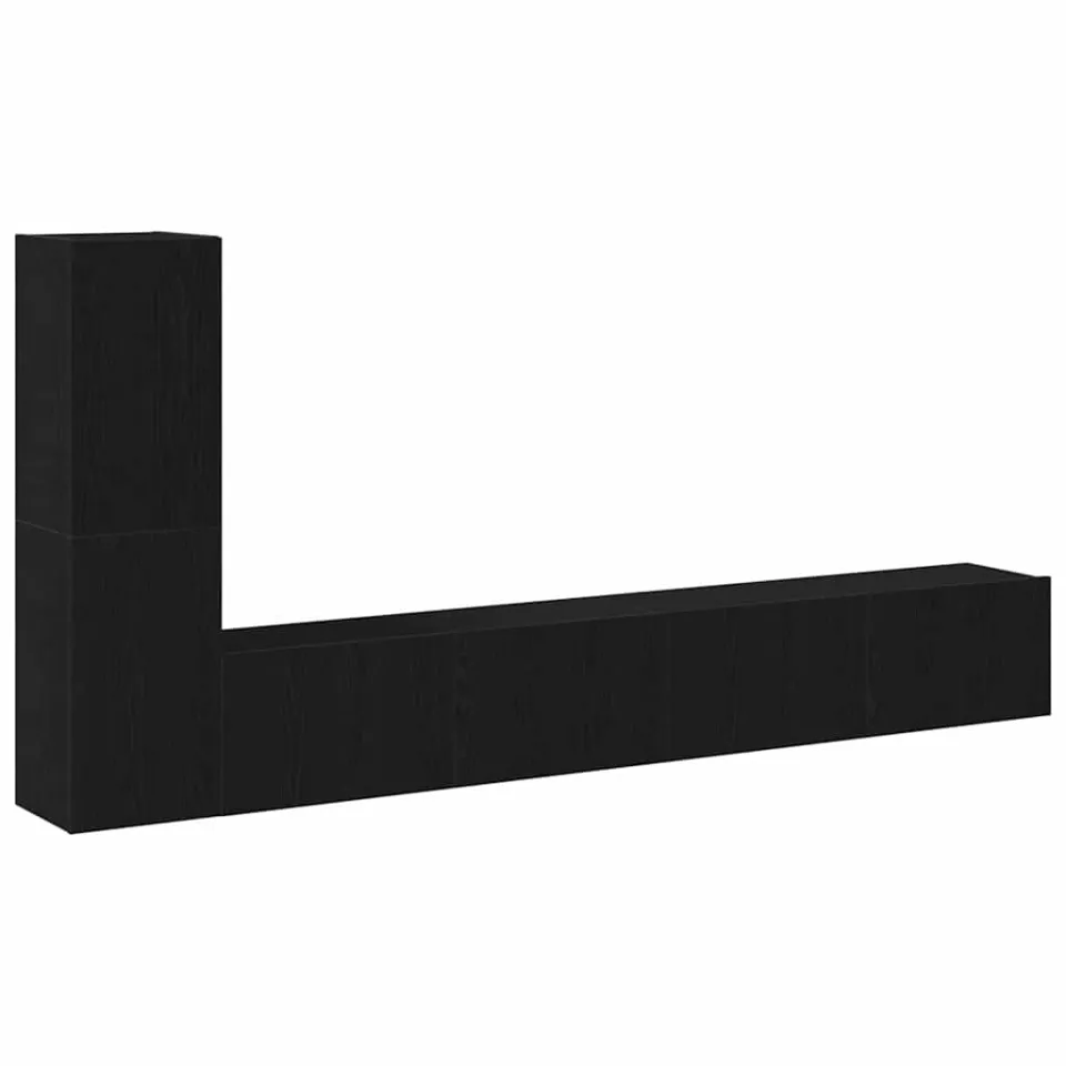 vidaXL Tv-meubelset 3 st Zwart Eiken, foto 3