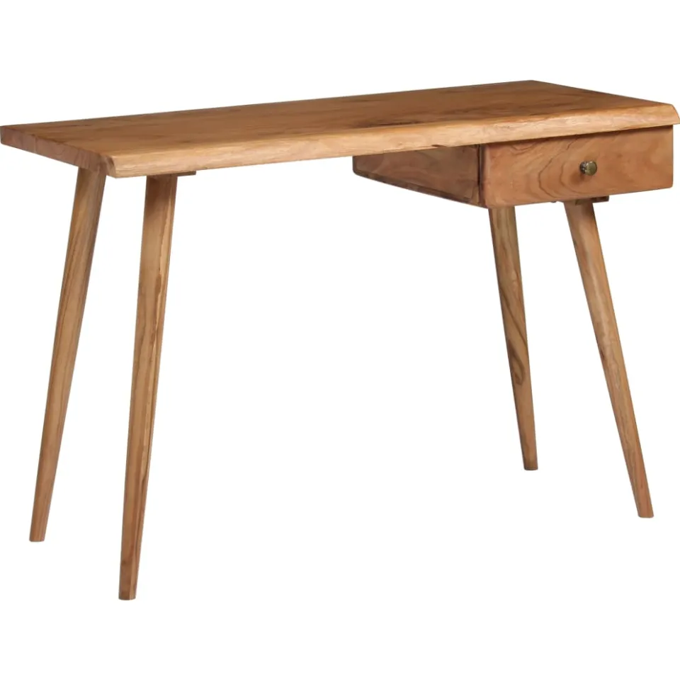 vidaXL Schrijftafel 110x50x76 cm massief acaciahout bruin, foto 3