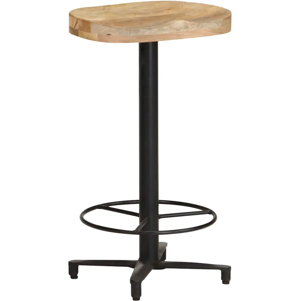 vidaXL Barkrukken 2 st 66 cm massief mangohout Bruin