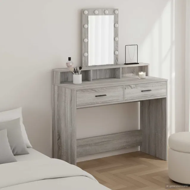 vidaXL Plafondtafel Grijs 100 x 41 x 140 cm Bewerkt hout, foto 2