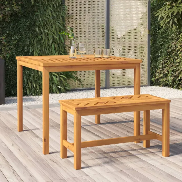 vidaXL Tuintafel 90x90x74 cm massief acaciahout Bruin