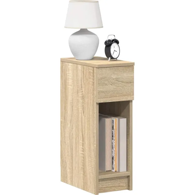 vidaXL Nachtkastje met lade 20x36x60 cm sonoma eikenkleurig Bruin