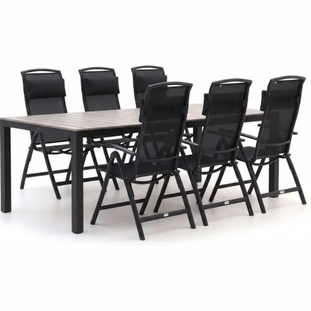 Forza Furniture Forza Capri/Fidenza 220cm dining tuinset 7-delig verstelbaar