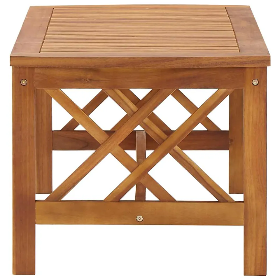 vidaXL Salontafel 102x50x43 cm massief acaciahout bruin, foto 3
