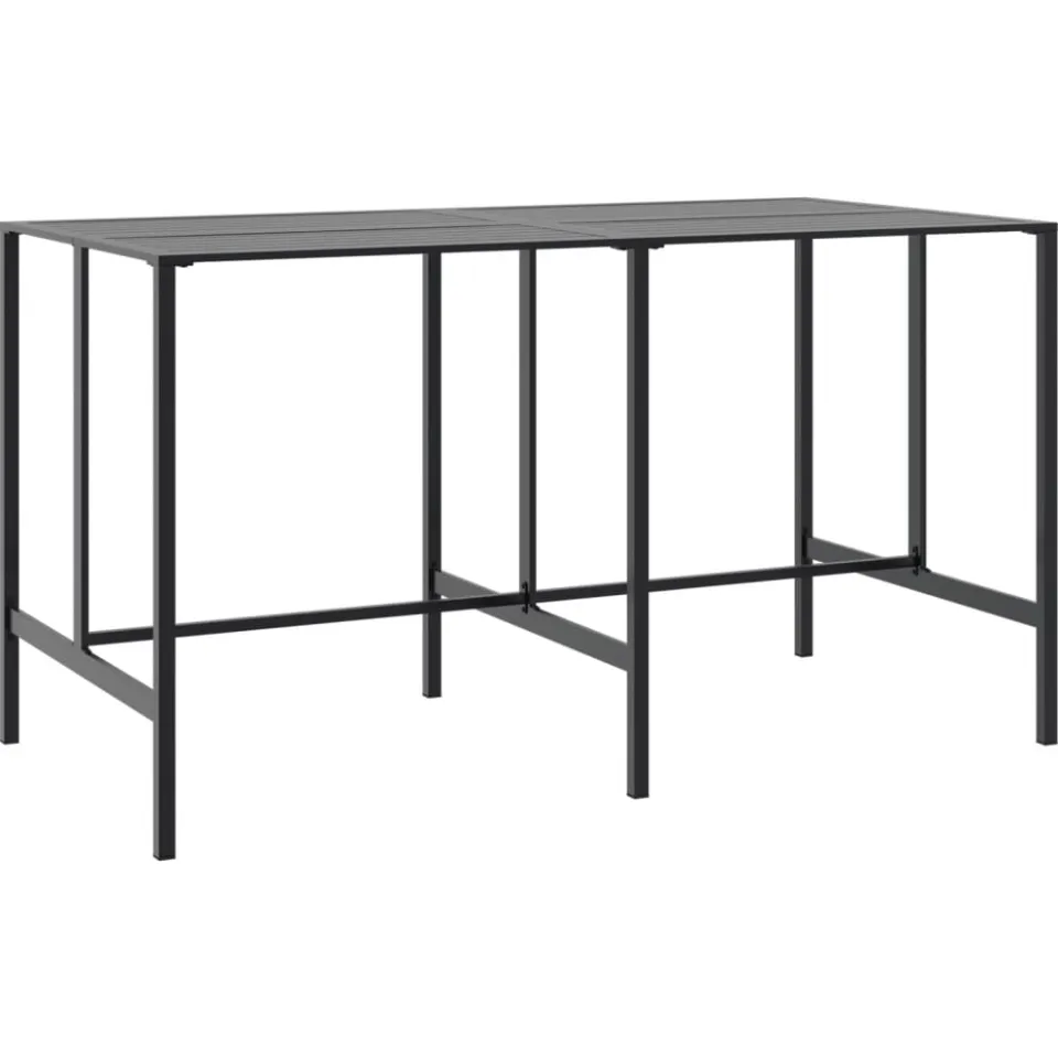 vidaXL 11-delige Tuinbarset gepoedercoat staal zwart, foto 3