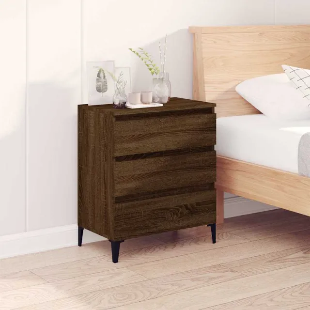 vidaXL Dressoir 60x35x70 cm bewerkt hout bruin eikenkleur, foto 2