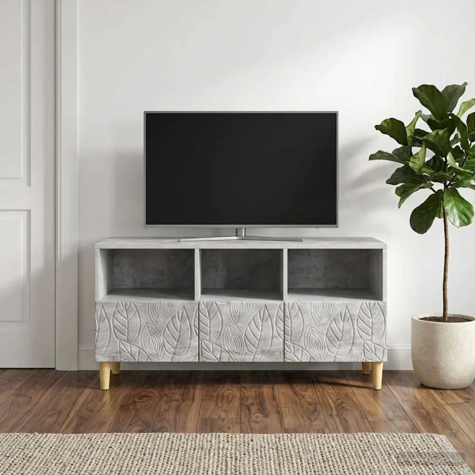 vidaXL TV-kast 102 x 34,5 x 50 cm Betongrijs Bewerkt hout grijs, foto 3