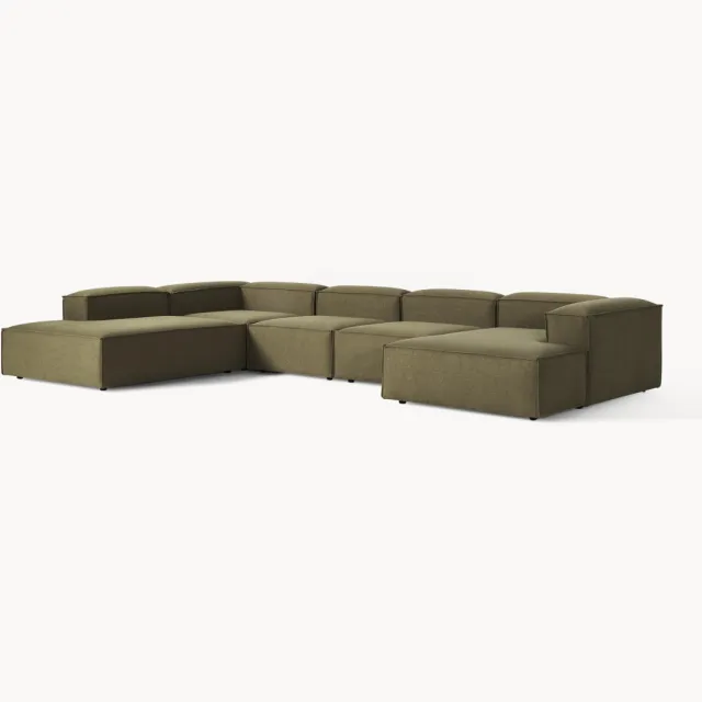 Westwing Collection Modulaire U-bank Lennon Groen
