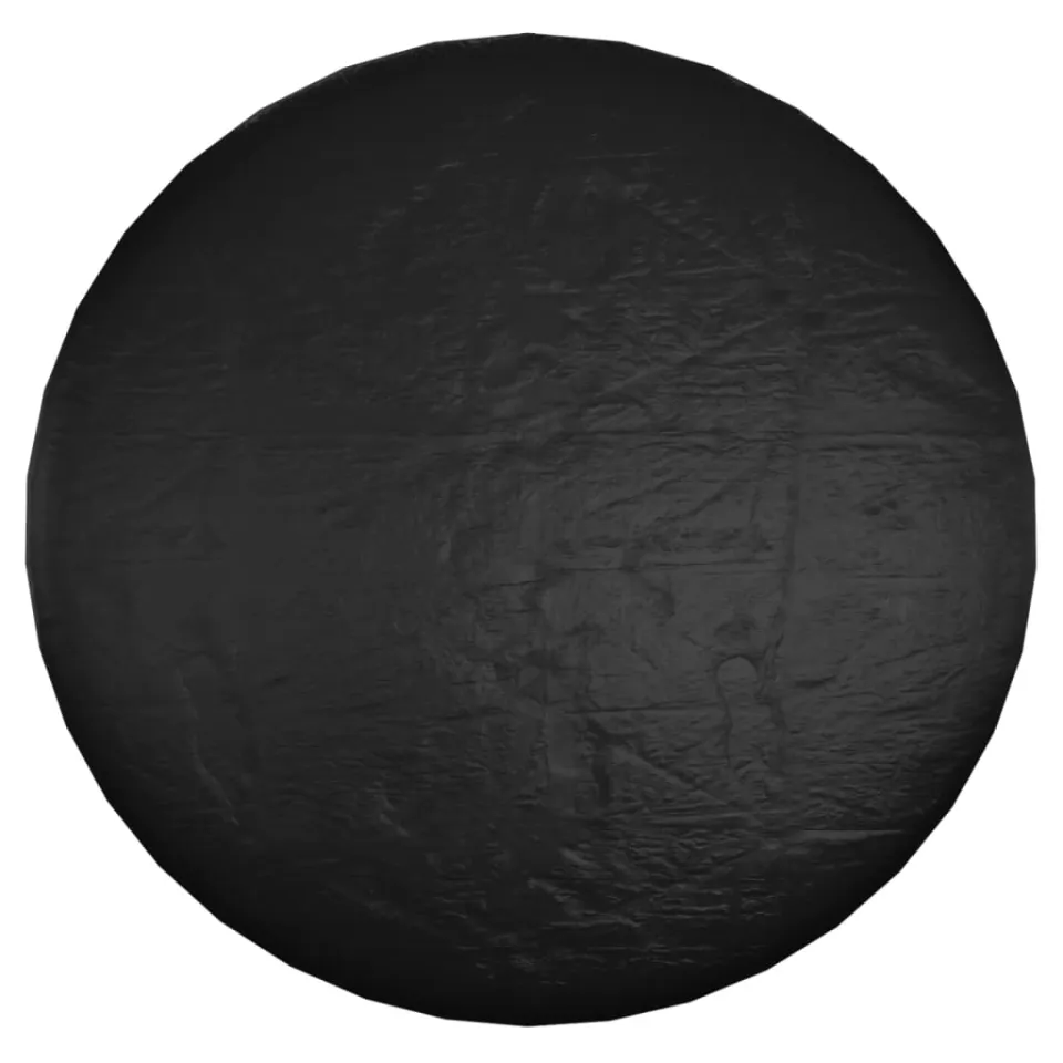 vidaXL Tuinmeubelhoes eilandlounge 10 oogjes rond Ø 236x67 cm Zwart