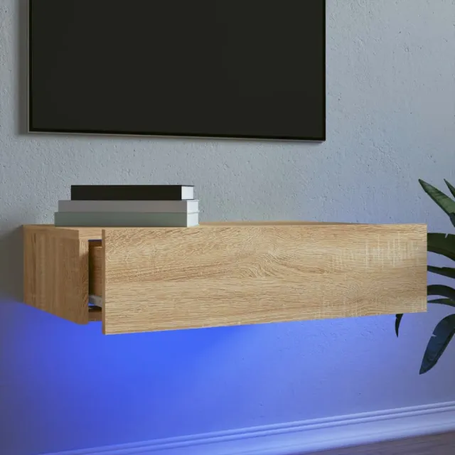 vidaXL Tv-meubel met LED-verlichting 60x35x15,5 cm sonoma eikenkleurig, foto 2