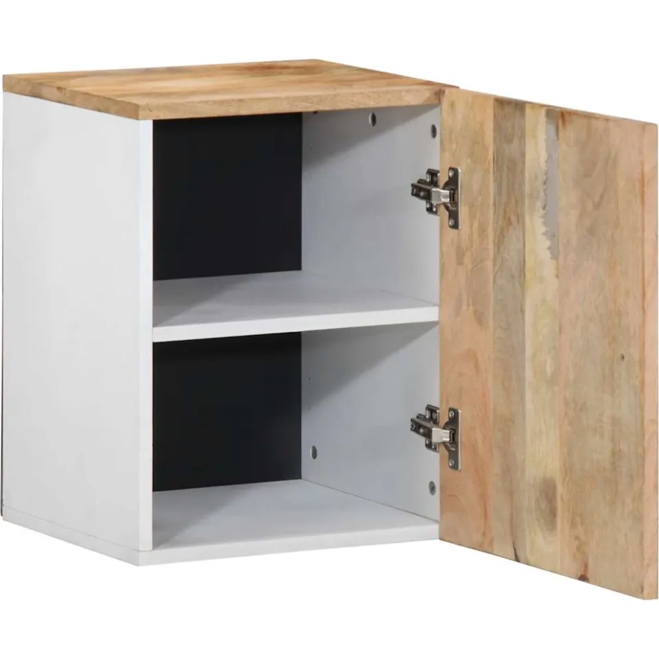 vidaXL Badkamerwandkast 38x33,5x48 cm massief mangohout bruin, foto 3