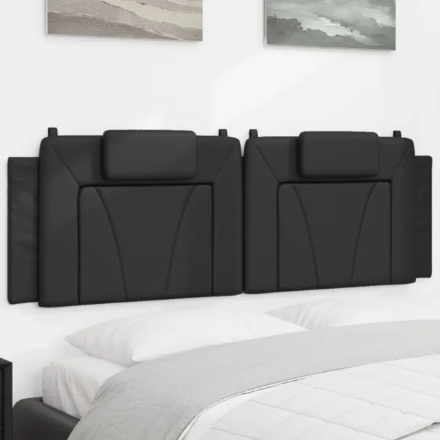 vidaXL Hoofdbordkussen "Viana" 160 cm kunstleer zwart