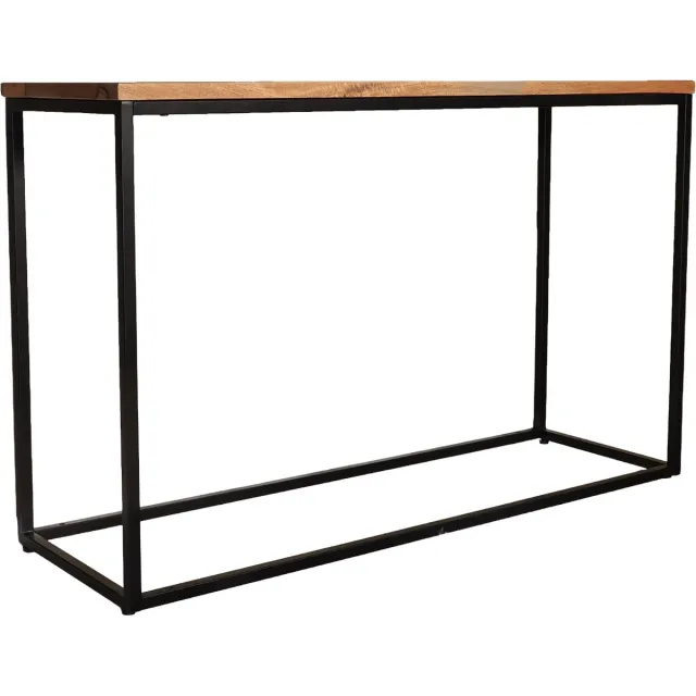 Lizzely Garden & Living Bijzettafel 120cm duurzaam mangohout lichtbruin Osso industrieel side table