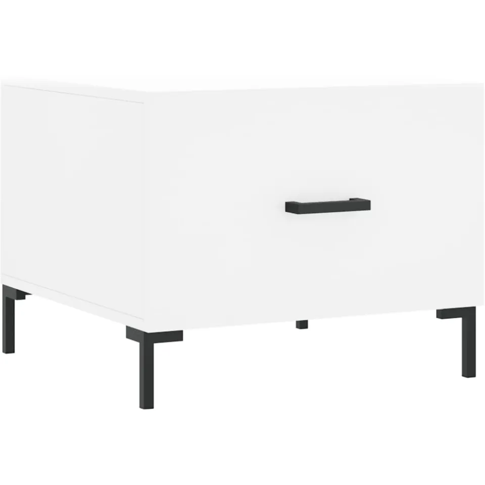 vidaXL Salontafels 2 st 50x50x40 cm bewerkt hout wit