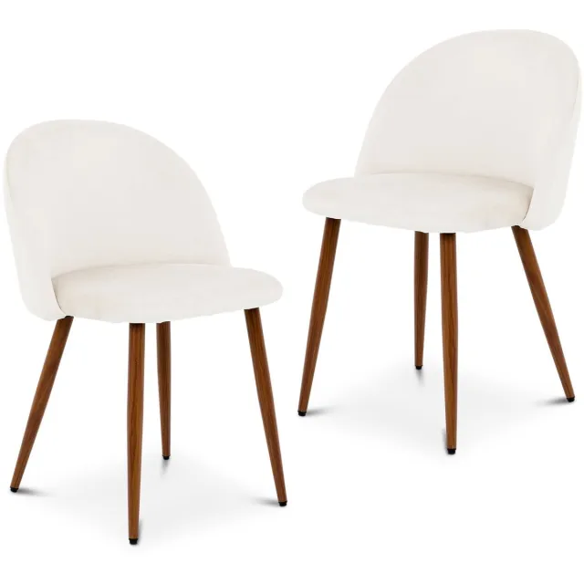 IDIMEX Eetkamerstoelen NAVIA, set van 2 – beige