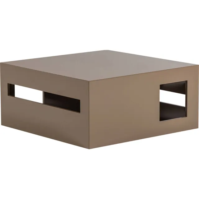 vtwonen Modern Salontafel - MDF/Hout - Hoogglans Zand - 40x88x88 sand