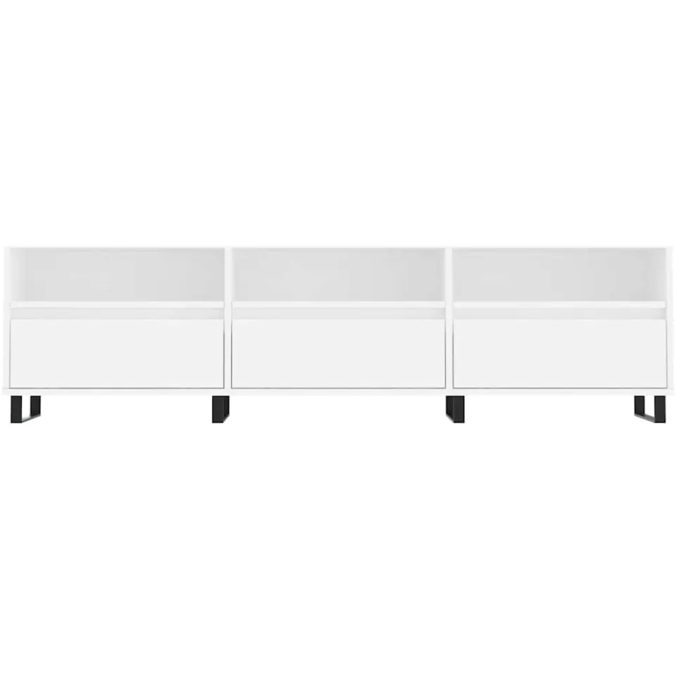 vidaXL Tv-meubel 150x30x44,5 cm bewerkt hout wit