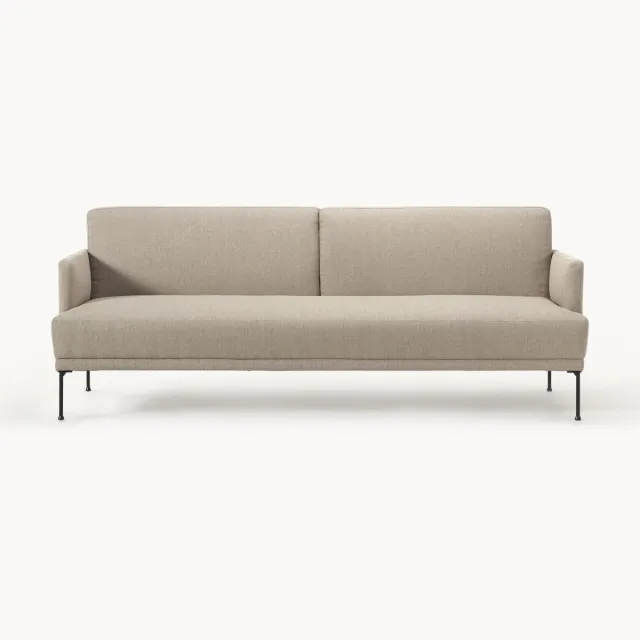 Westwing Collection Slaapbank Fluente (3-zits) Beige