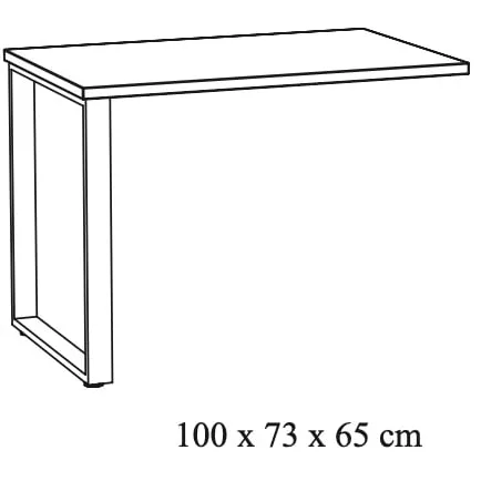 Aanbouwtafel Erasmus bruin, foto 3