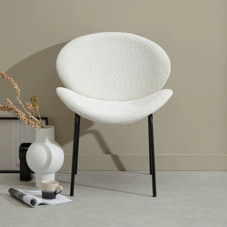 NOUS Living Noa eetkamerstoel crème, foto 3