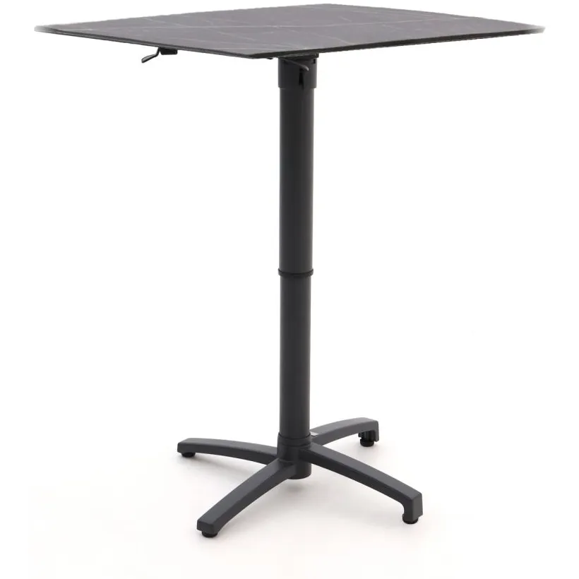 Bellagio tuinmeubelen Bellagio Canzo klaptafel 80x80x73/109cm verstelbaar grijs, foto 2
