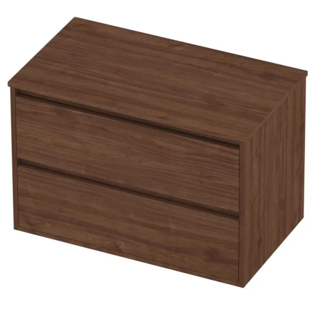 Proline Deck Badmeubelset Greeploos Symmetrisch Kader 80x46x54 cm Indian Walnut Houtlook