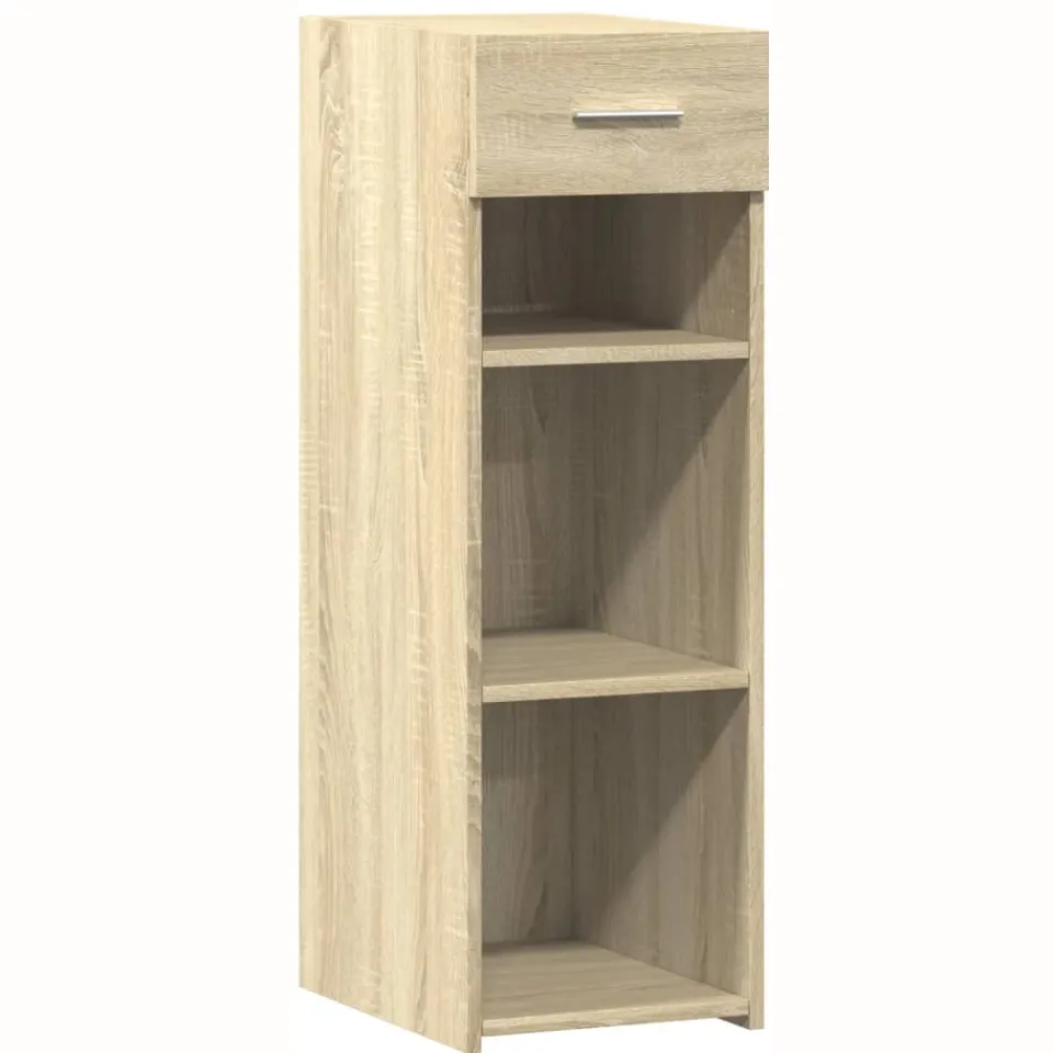 vidaXL Dressoir 30x42,5x93 cm bewerkt hout sonoma eikenkleurig, foto 3