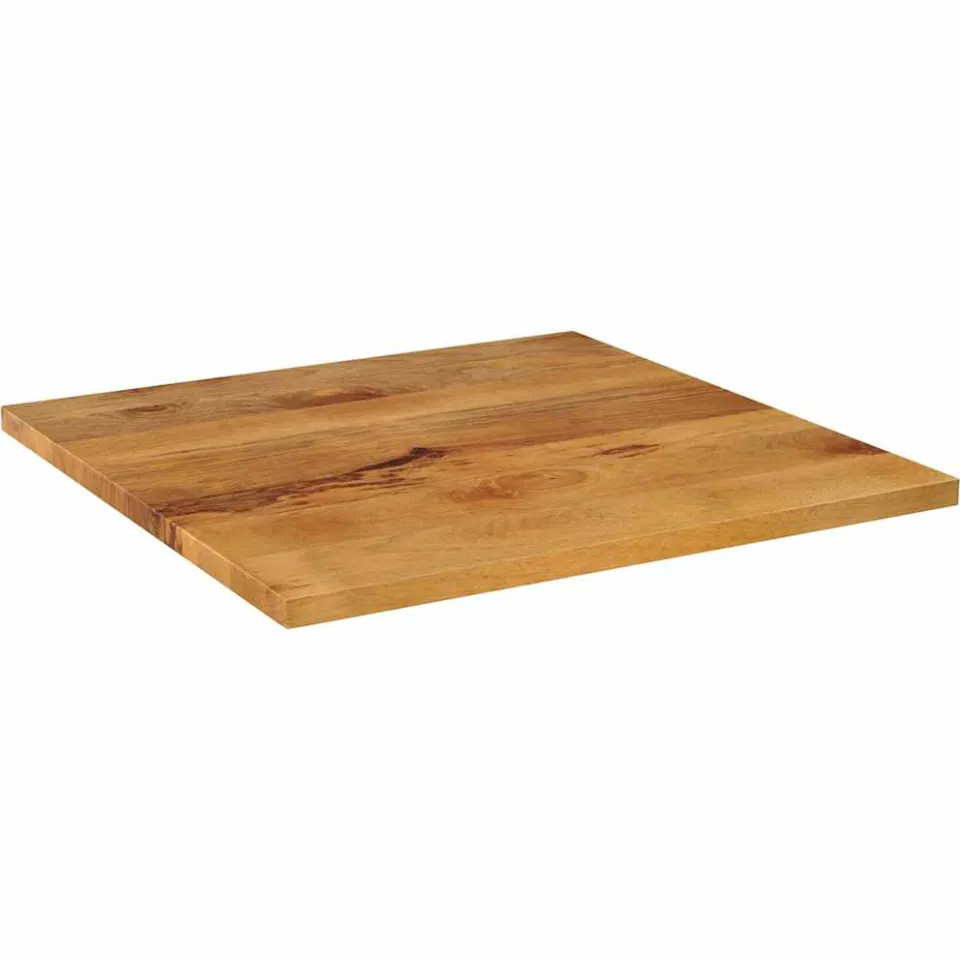 vidaXL Tafelblad vierkant 90x90x2,5 cm massief mangohout bruin, foto 2