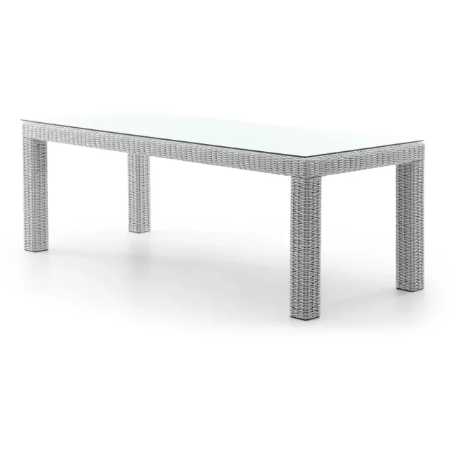 Oltre Rapallo - Tuineettafel - 220 cm - Wit - Polyrattan